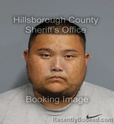 Mugshot of MIN SUNG KIM booked in Hillsborough County, Florida on June 4, 2026