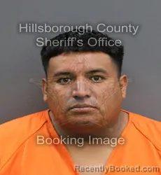 Mugshot of EFRAIN MARTINEZ ROJO booked in Hillsborough County, Florida on June 5, 2026