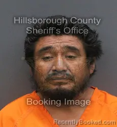 Mugshot of MARIO VALENCIA AGUDO booked in Hillsborough County, Florida on June 5, 2026