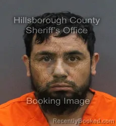 Mugshot of JUAN ESPARZA MORENO booked in Hillsborough County, Florida on June 5, 2026