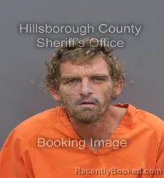 Mugshot of JOHN DANIEL COOK booked in Hillsborough County, Florida on June 6, 2026