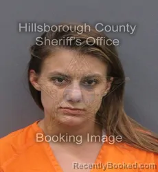 Mugshot of SARA DANIELLE ANALISE MCCLELLAND booked in Hillsborough County, Florida on June 7, 2026