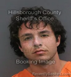 Mugshot of JAKE HUNTER VAROZ booked in Hillsborough County, Florida on June 8, 2026