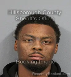 Mugshot of TAJH AMIR DANIEL MURRAY booked in Hillsborough County, Florida on June 8, 2026