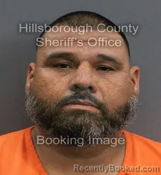 Mugshot of RODOLFO HERNANDEZ booked in Hillsborough County, Florida on June 8, 2026