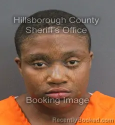 Mugshot of DEMETREA KAYLA BRUCE booked in Hillsborough County, Florida on June 8, 2026