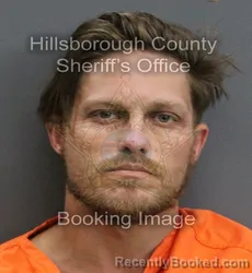 Mugshot of NICHOLAS KELLEY FAULK booked in Hillsborough County, Florida on June 8, 2026