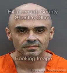 Mugshot of JONATHAN DELGADO GUZMAN booked in Hillsborough County, Florida on June 8, 2026
