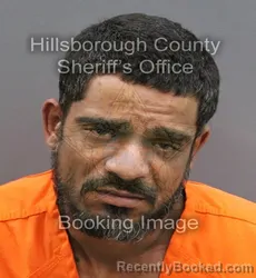 Mugshot of ALBERT HEDISON OSORIO booked in Hillsborough County, Florida on June 9, 2026
