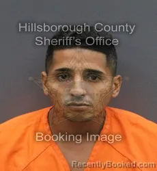 Mugshot of YORBEN JOSE CASTRO CORRENO booked in Hillsborough County, Florida on June 9, 2026