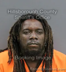 Mugshot of DERACE JR PETERSON booked in Hillsborough County, Florida on June 9, 2026