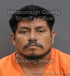 Mugshot of FRANCIS ESTUARDO BONILLA PEREZ booked in Hillsborough County, Florida on June 10, 2026