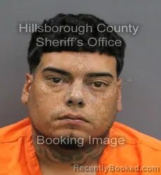 Mugshot of RAFAEL JOSE DIAZ APONTE booked in Hillsborough County, Florida on June 10, 2026