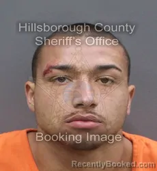 Mugshot of ANGELO VERDICIA REYES booked in Hillsborough County, Florida on June 10, 2026