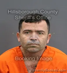 Mugshot of MARCOS FABIAN RUEDA MALDONADO booked in Hillsborough County, Florida on June 10, 2026