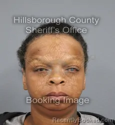 Mugshot of TIARRA SHANETTE THOMPSON booked in Hillsborough County, Florida on June 11, 2026