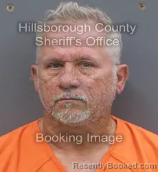 Mugshot of KENNETH GERALD HUSKEY booked in Hillsborough County, Florida on June 11, 2026