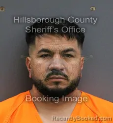 Mugshot of JEAN RONALD MONTANO UZCATEGUI booked in Hillsborough County, Florida on June 12, 2026