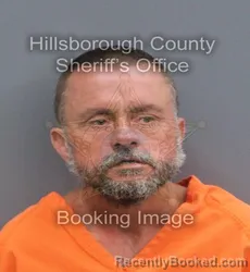 Mugshot of JOHNNY ALAN RAY booked in Hillsborough County, Florida on June 12, 2026