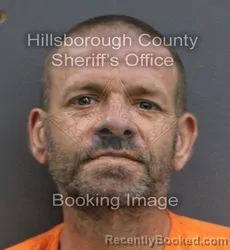 Mugshot of JUSTIN DENNIS WILSON booked in Hillsborough County, Florida on June 13, 2026