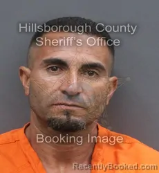 Mugshot of LAZARO HERNANDEZ CABRALES booked in Hillsborough County, Florida on June 13, 2026