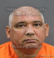 Mugshot of RUDY SANCHEZ PEREZ booked in Hillsborough County, Florida on June 13, 2026