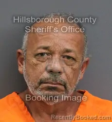 Mugshot of RODOLFO RUIZ MERINO booked in Hillsborough County, Florida on June 13, 2026