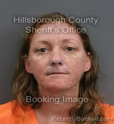 Mugshot of ANGELA MARIE CAHILL booked in Hillsborough County, Florida on June 13, 2026