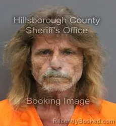 Mugshot of CARL STANLEY WARD booked in Hillsborough County, Florida on June 13, 2026