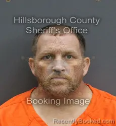 Mugshot of JOHN WILLIAM HOLLEY booked in Hillsborough County, Florida on June 13, 2026