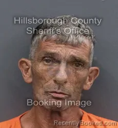 Mugshot of RICHARD THOMAS TACKETT booked in Hillsborough County, Florida on June 13, 2026