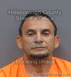 Mugshot of ALEJANDRO OCHOA ZALDIVAR booked in Hillsborough County, Florida on June 13, 2026
