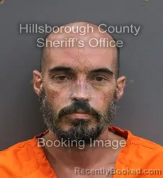 Mugshot of MICHAEL CHAD HAYS booked in Hillsborough County, Florida on June 14, 2026