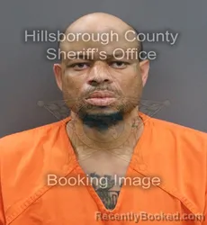 Mugshot of DEANDRE LEE DANIELS booked in Hillsborough County, Florida on June 14, 2026