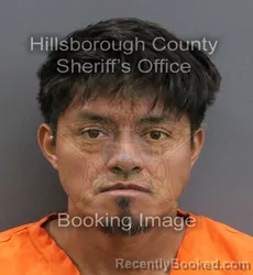 Mugshot of PABLO MARCELO RIVERA MOROCHO booked in Hillsborough County, Florida on June 15, 2026