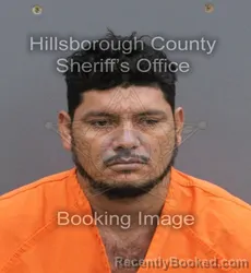 Mugshot of MARVIN LEONEL ROMERO COLINDREZ booked in Hillsborough County, Florida on June 15, 2026