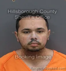 Mugshot of BRIAN OSORIO booked in Hillsborough County, Florida on June 15, 2026