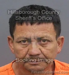 Mugshot of VICTOR ANTONIO MEJIA SANCHEZ booked in Hillsborough County, Florida on June 16, 2026