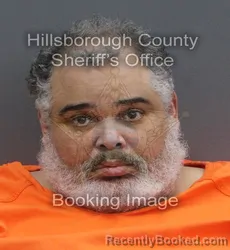 Mugshot of STALIN ANTONIO RESTITUYO booked in Hillsborough County, Florida on June 16, 2026