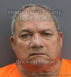 Mugshot of LAZARO BUSTO booked in Hillsborough County, Florida on June 16, 2026