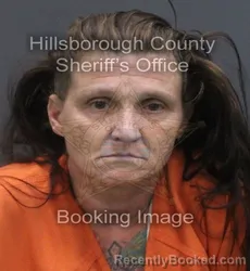 Mugshot of CHRISTINA LEIGH THOMPSON booked in Hillsborough County, Florida on June 17, 2026