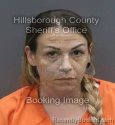 Mugshot of ALYSSA MARIE POUPARD booked in Hillsborough County, Florida on June 17, 2026
