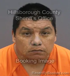 Mugshot of ISRAEL HERNANDEZ GARCIA booked in Hillsborough County, Florida on June 17, 2026