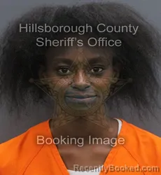 Mugshot of ARIEL ALEXIA WOODARD booked in Hillsborough County, Florida on June 17, 2026