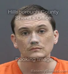Mugshot of TYLER MICHAEL KEATON booked in Hillsborough County, Florida on June 17, 2026