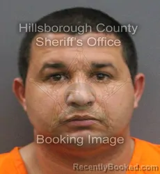 Mugshot of EDWY BRETO RIVERO booked in Hillsborough County, Florida on June 18, 2026