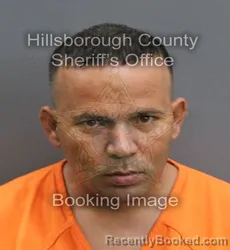 Mugshot of GEORDAN CANCIO DELGADO booked in Hillsborough County, Florida on June 18, 2026