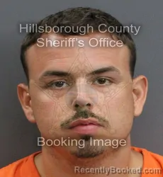 Mugshot of BRANDON THOMAS GOMEZ booked in Hillsborough County, Florida on June 18, 2026