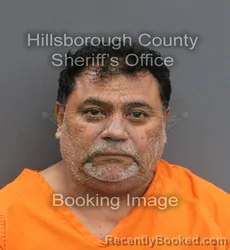 Mugshot of JOSE ALBERTO GARCIA ROSA booked in Hillsborough County, Florida on June 19, 2026