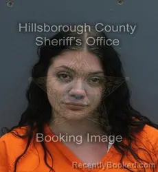 Mugshot of ALISSA RAE OCONNER booked in Hillsborough County, Florida on June 19, 2026